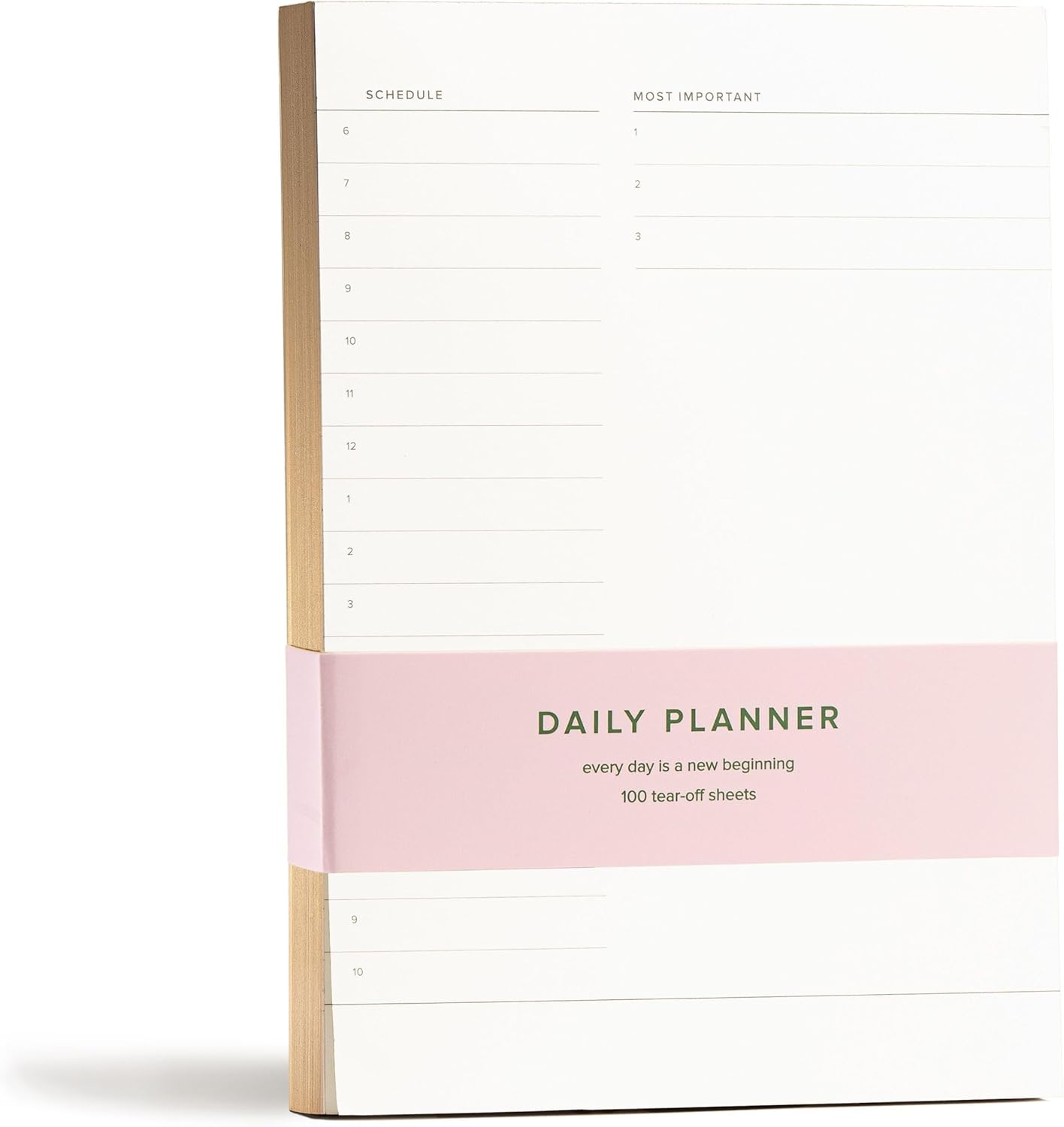 Daily and Weekly To-Do List Notepad â Desk Pad for Work and Study, Gold, 8x6 Inches