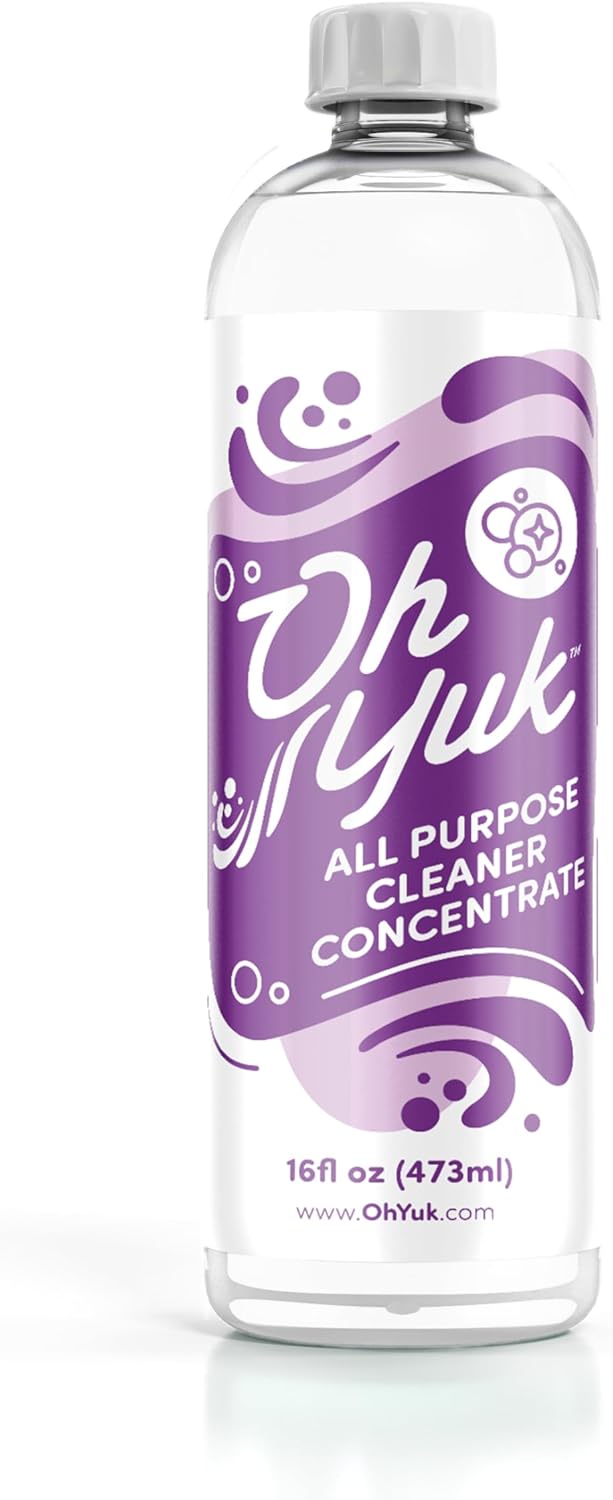 Oh Yuk All Purpose Cleaner â Multi-Purpose Concentrate Refill for Kitchen, Bathroom, Cabinets, Counters, Stainless Steel, Tile & More | Makes 4X More | Biodegradable, Vegan, Cruelty-Free | Made in USA
