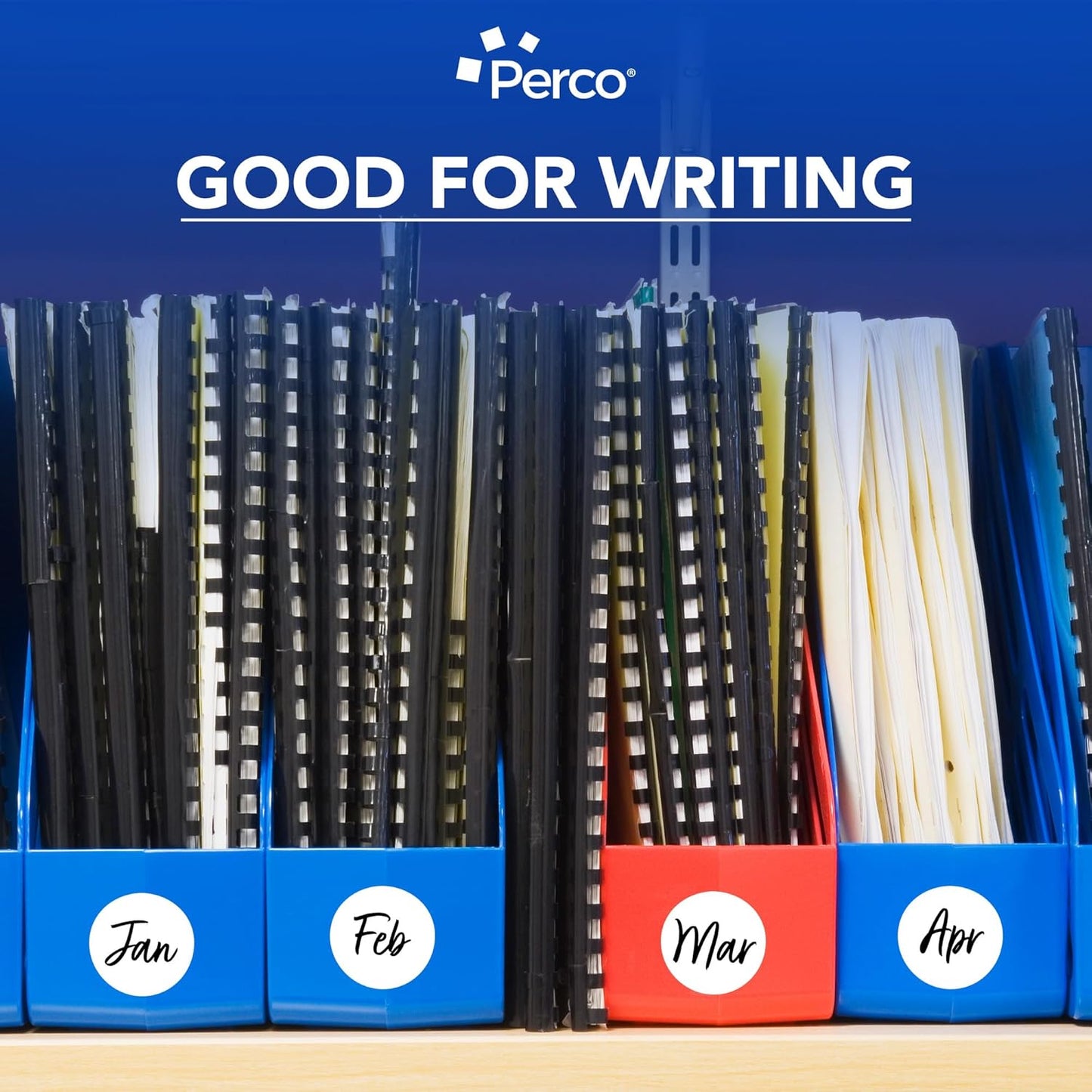 Perco White 2-Inch Round Circle Dot Sticker Labels - Multi-Roll Pack (3 Rolls, 500 Labels Each) - Permanent Adhesive, Vibrant Colors, Strong Hold - Perforated for Easy Use - Made in USA