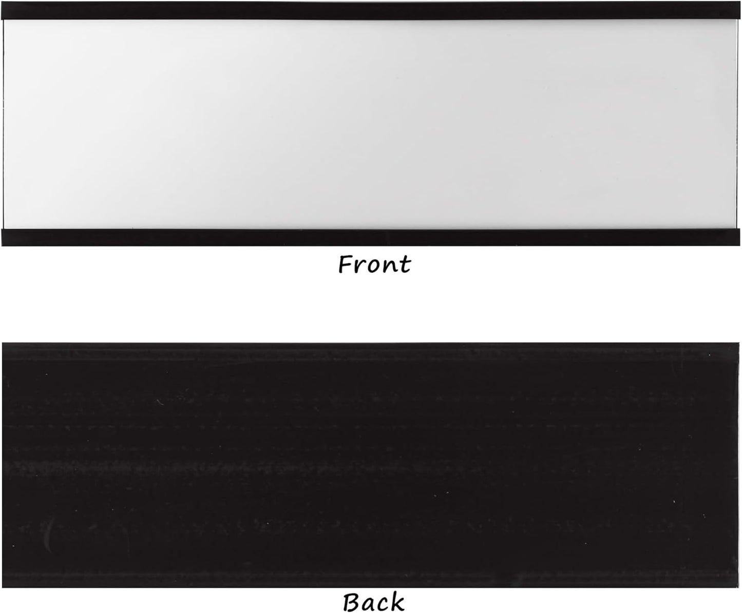 Realth C Channel Magnetic Label Holders 30 Pack 3'' x 5'' with Paper Inserts and Clear Plastic Protectors, Magnetic Data Card Holders File Cabinet Labels for Metal Racks and Shelves