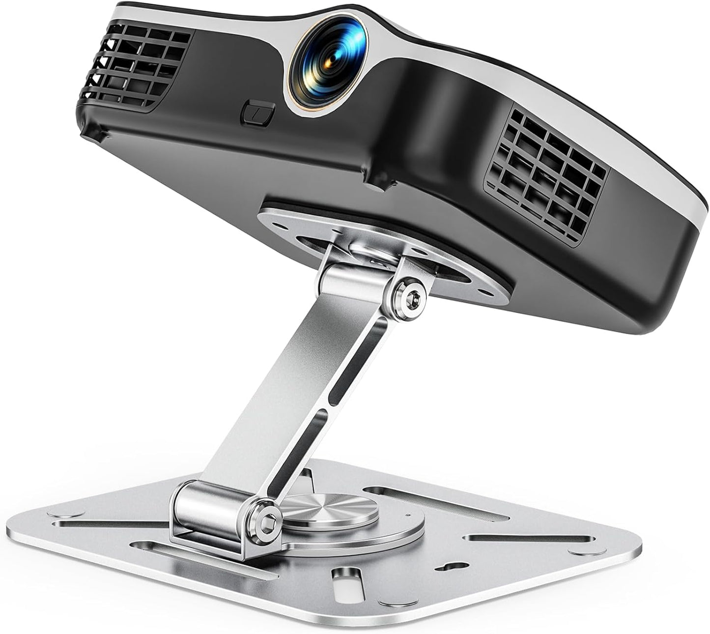 3-in-1 Projector Stand â Desk, Wall and Ceiling Mount with 1/4-Inch Thread, Foldable, Easy Setup, Height Adjustable and 360-degree Rotation Compatible with Most Projectors for Home, Office
