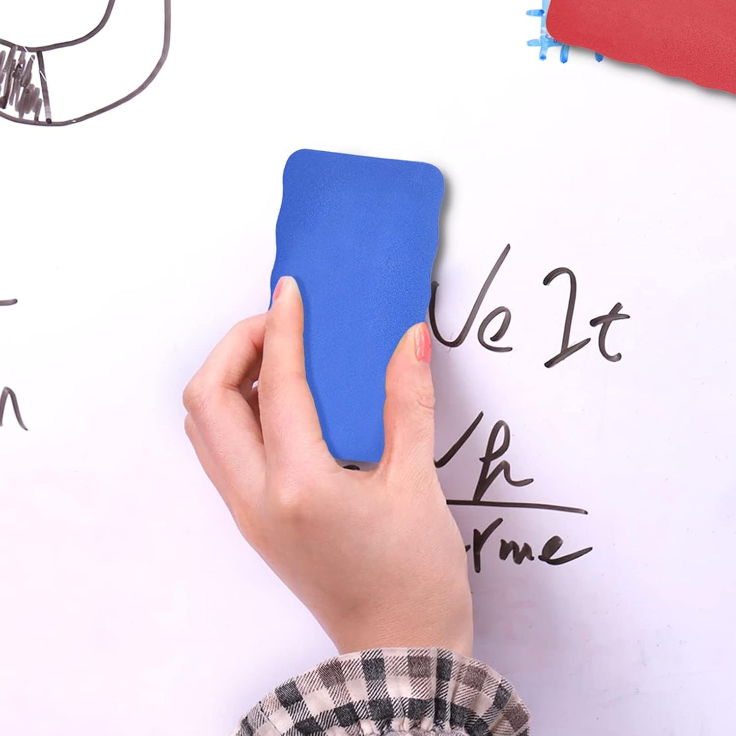 16 Pcs Dry Erase Erasers, Magnetic Whiteboard Eraser, Magnetic Eraser for Dry Erase Board, Dry Marker Eraser, White Board Dry Erase for Whiteboard, Kids, Teacher, Home and Office (4 Color)