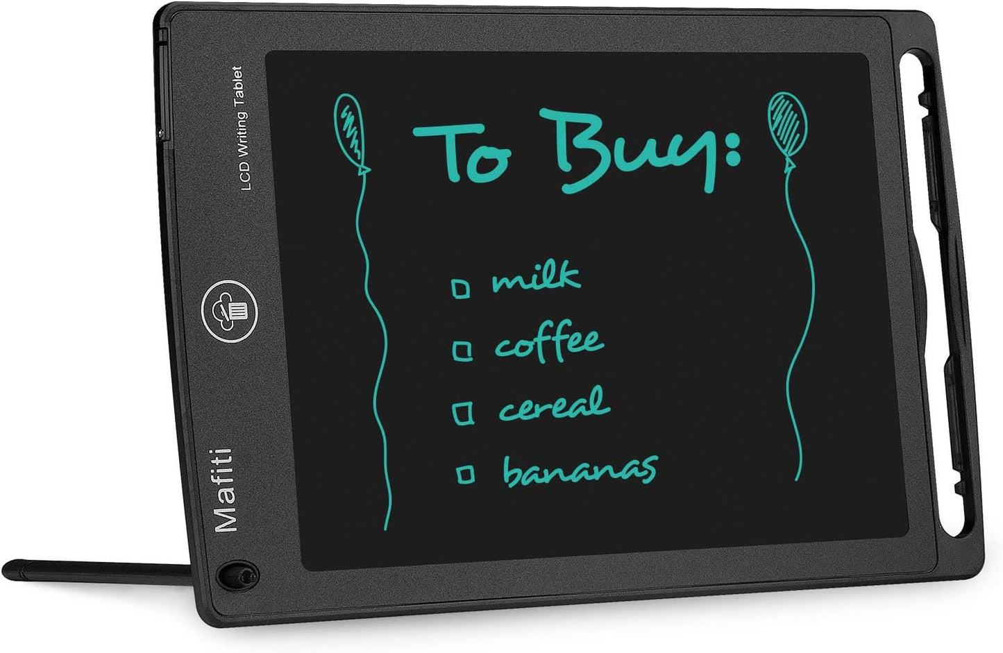 mafiti 10 Pack LCD Writing Tablet 8.5 Inch Electronic Drawing Pads for Kids Portable Ewriter Doodle Board Black